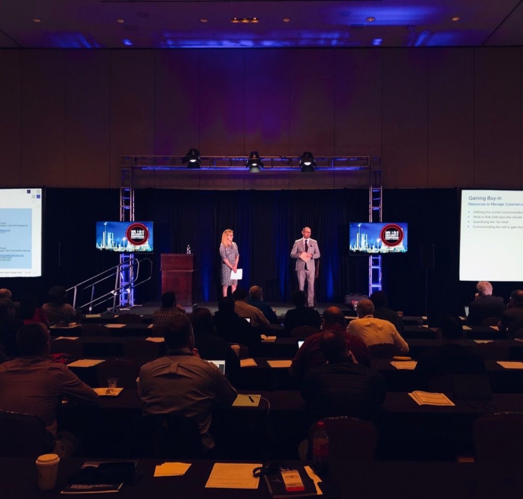 ICS Summit 2019 cybersecurity conference - Jason Tugman and Maggy Powell